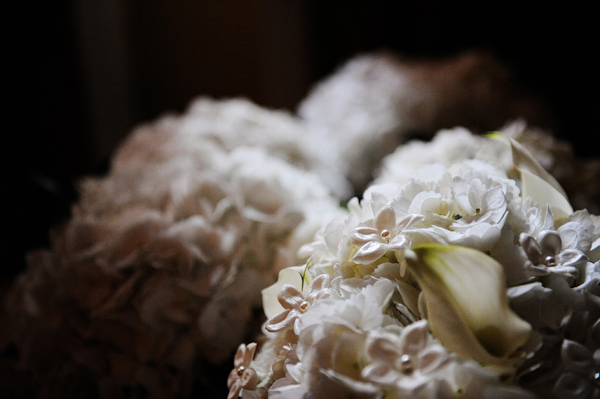 White pomanders - wedding photo by Kenny Nakai Photography